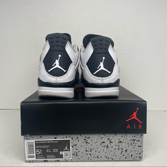 Nike Air Jordan 4 Retro GS “Military Black” NEW 2022 - Picture 4 of 4